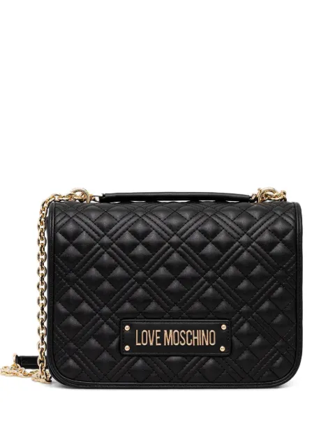 Love Moschino quilted logo crossbody bag Black JC4000PP1NLA0000