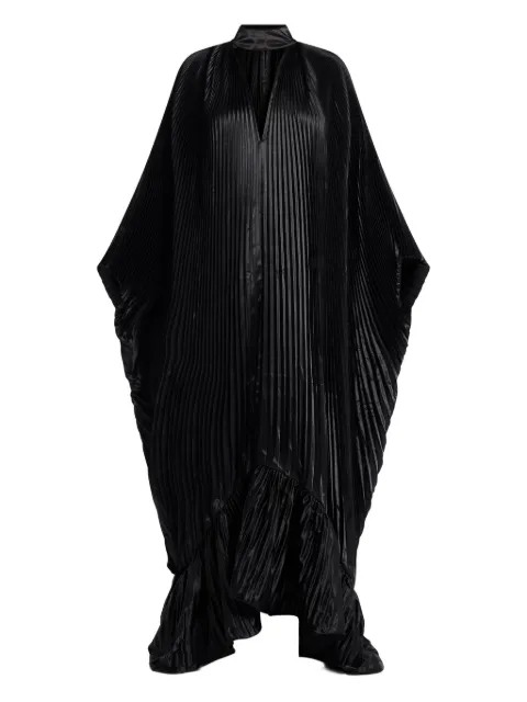 L'IDÉE pleated ruffled Empire dress Black EMPIRE