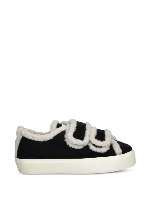 Inuikii shearling-trim sneakers Black 10010010231