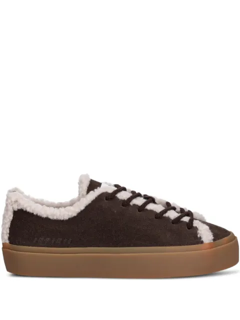 Inuikii shearling lace-up sneakers Brown 10010010242