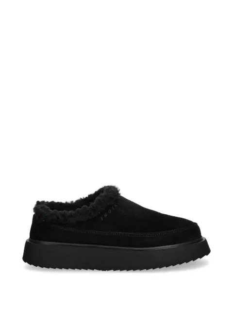Inuikii Classic Micro shearling-trim slippers Black 10140260021000