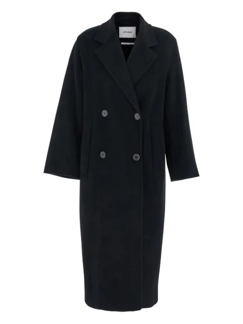 IVY OAK Clara double-breasted wool coat Black IO111105