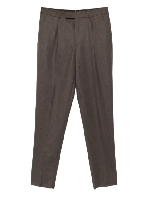 Zegna pleated-front trousers Brown R230F13A275PM12