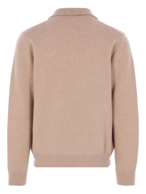 Lardini zip-up long-sleeve cardigan Neutrals AALKB5AA65015210BC
