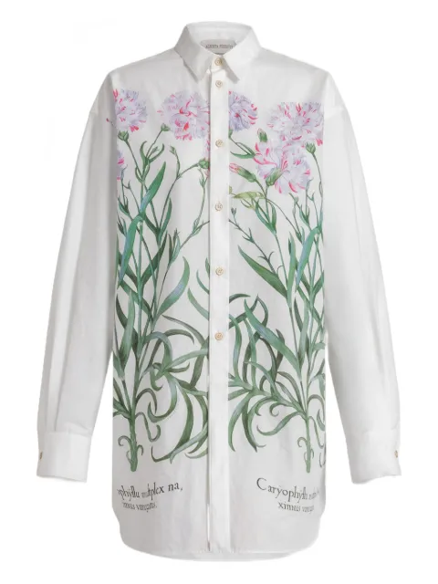Alberta Ferretti floral-print buttoned shirt White AEF261U02351654