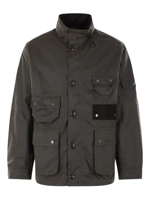 Barbour logo-embroidered jacket Green MWX2480OL71