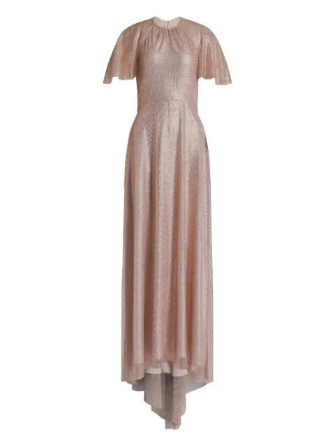 Alberta Ferretti flutter-sleeve maxi dress Pink AEF261U04051647