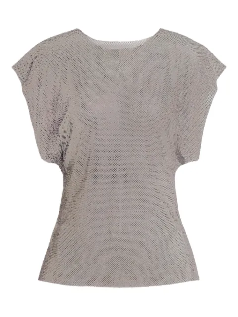 Alberta Ferretti sleeveless top Silver AEF261U12011647