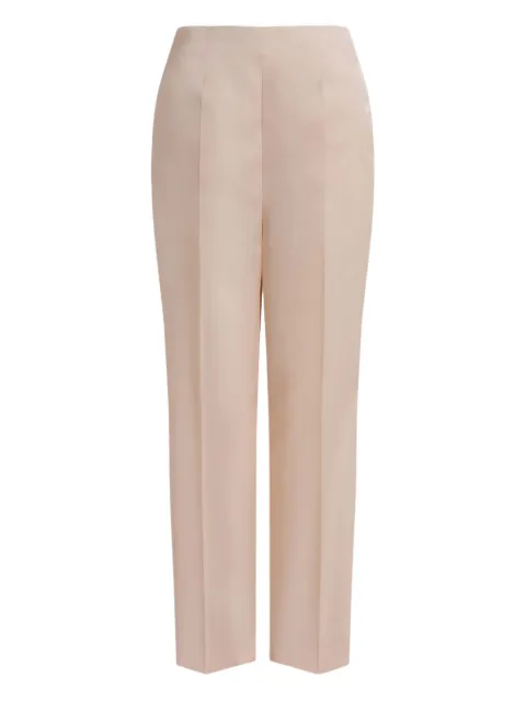 Alberta Ferretti silk high-waisted trousers Neutrals AEF261U03181619