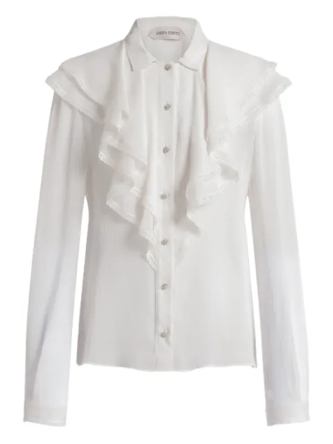 Alberta Ferretti ruffled shirt White AEF261U02011617