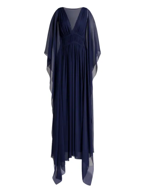 Alberta Ferretti V-neck maxi dress Blue AEF261U04611617