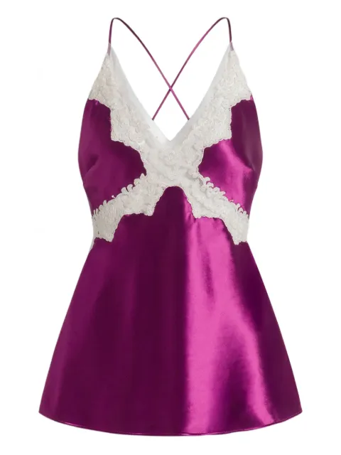 Alberta Ferretti V-neck tank top Purple AEF261U08071627