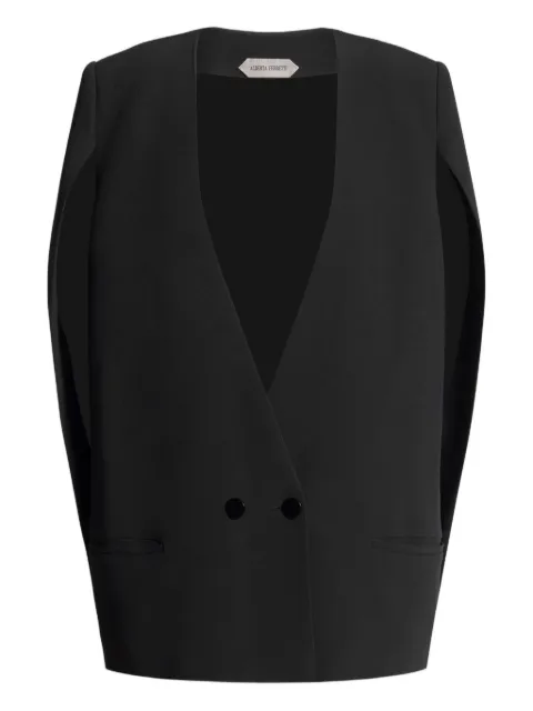 Alberta Ferretti double-breasted waistcoat Black AEF261U05071634