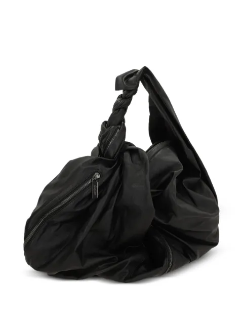 Discord Yohji Yamamoto twisted-handle shoulder bag Black DLI32832BLACK