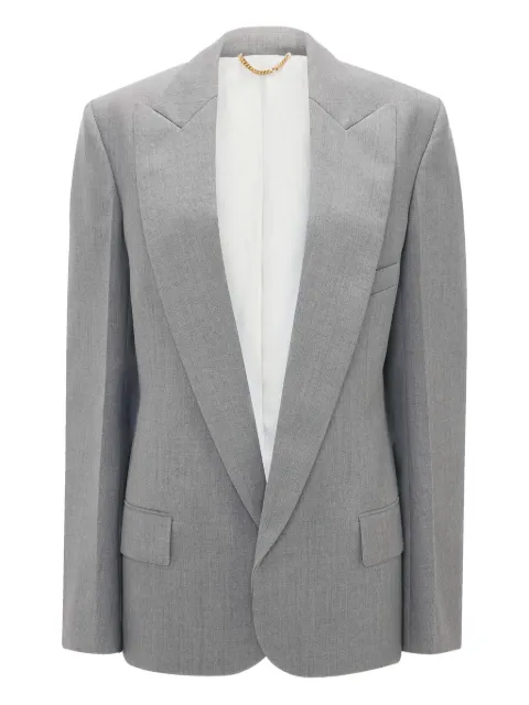 Victoria Beckham sculptural-sleeve jacket Grey 1425WJK006630B