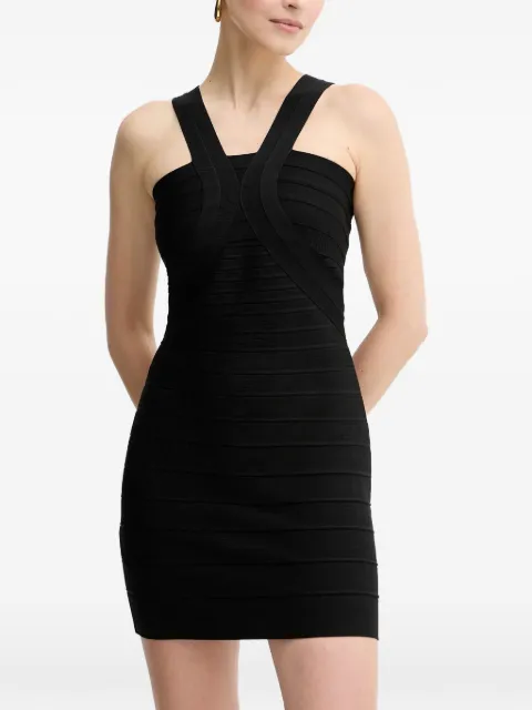 Hervé Léger Elise criss-cross mini dress Black HLT8524464