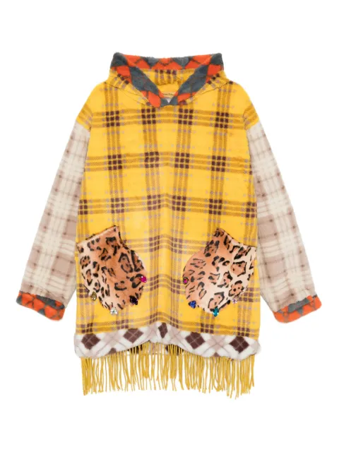 PENULTIMATE checked hoodie Yellow WT04AW25