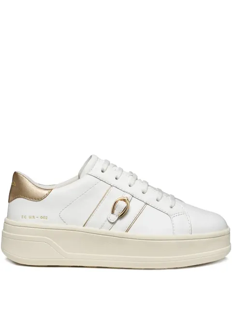 Geox Spherica Ecub buckle detail trainers White D56WVB085Y2C1327