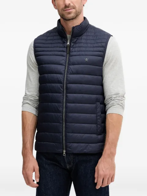 Hackett London zip-up gilet Blue HM4000044