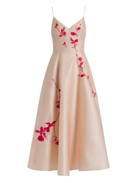 Alberta Ferretti floral midi dress Pink AEF261U04591619