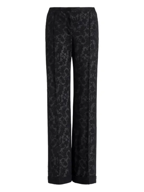 Alberta Ferretti floral-pattern trousers Black AEF261U03171621