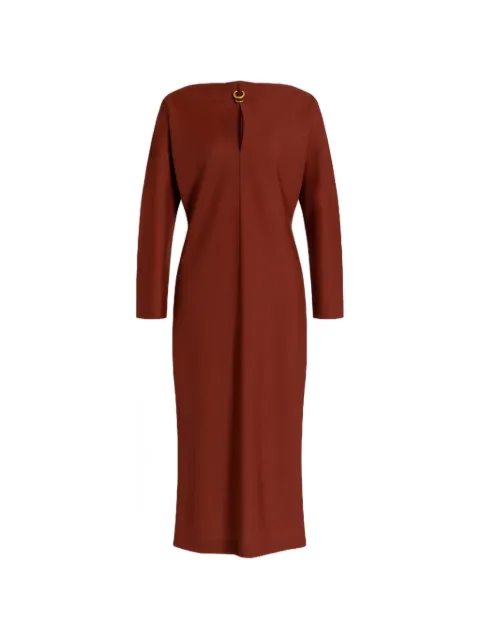 Alberta Ferretti cutout ring-detail dress Red AEF261U04491635