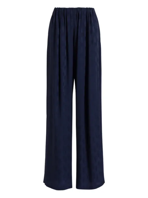 Alberta Ferretti elastic-waistband trousers Blue AEF261U03251626