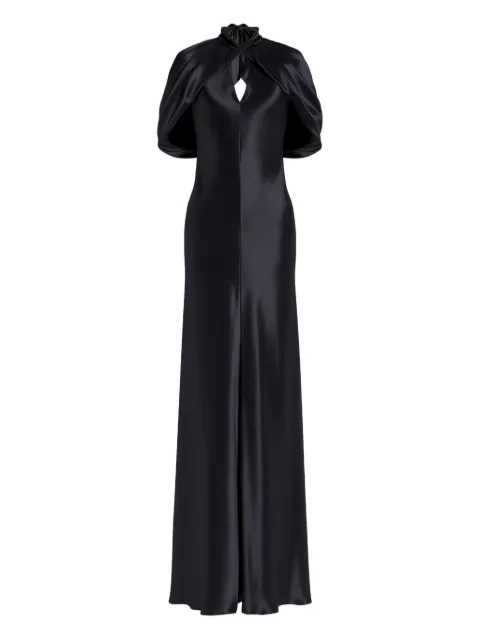 Alberta Ferretti tie-fastening maxi dress Black AEF261U04301627