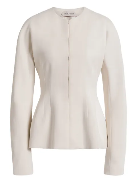 Alberta Ferretti zip-fastening caddy jacket Neutrals AEF261U05031634
