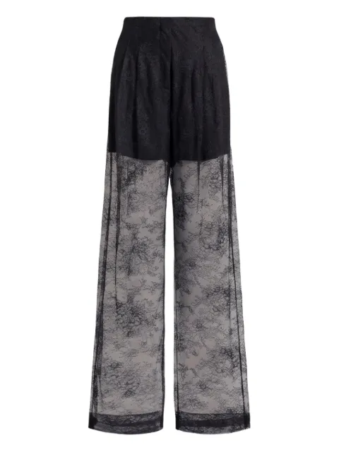 Alberta Ferretti lace trousers Black AEF261U03141648