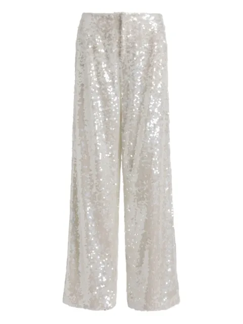 Alberta Ferretti sequin trousers White AEF261U03241645