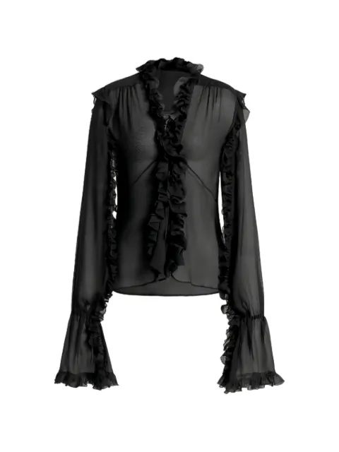 Alberta Ferretti ruffled blouse Black AEF261U02111617