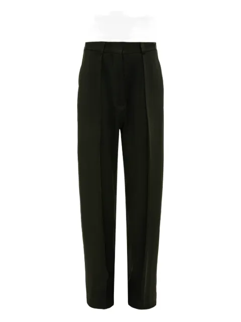 Victoria Beckham pleated straight-leg trousers Black 1425WTR006795B