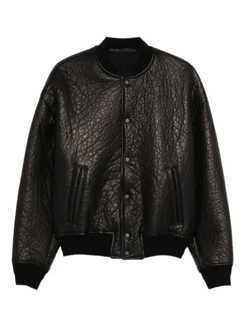 Salvatore Santoro leather bomber jacket Black 49582U