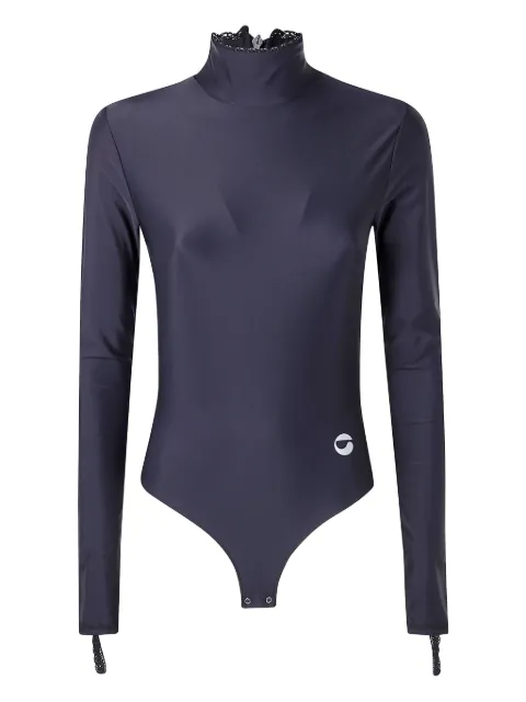Coperni lace-trimmed high-neck bodysuit Black COPJS189F5021