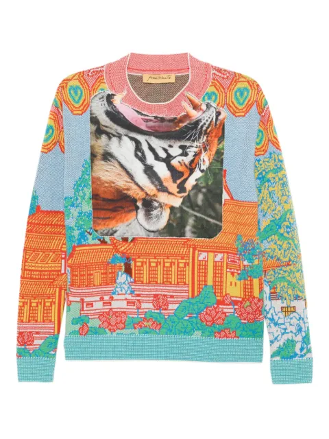 PENULTIMATE graphic-print jumper Blue KT02AW25