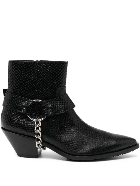 Junya Watanabe 50mm chain-detail boots Black JPK103001