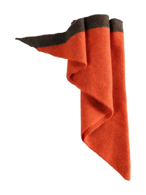 Margaret Howell colour-block scarf Orange UHAC0604A25CSNEMB
