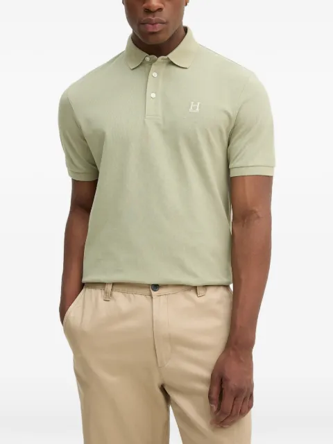 Hackett London piqué polo shirt Green HM5600001