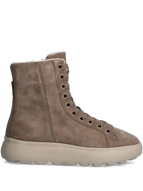 Geox Spherica EC Lace-up zip boots Brown D36TCD00020C6029