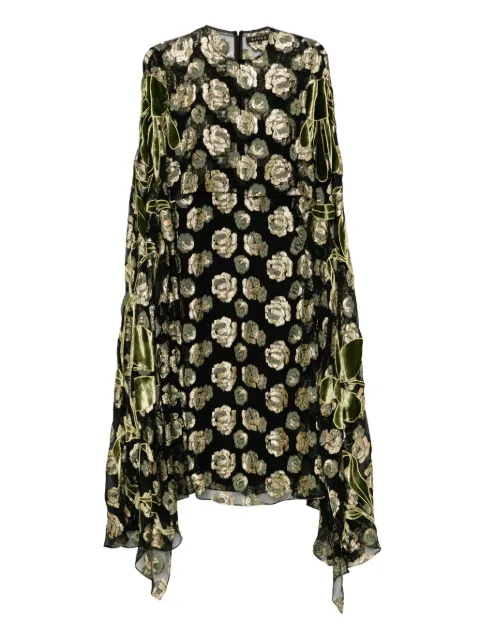 Biyan floral-print dress Black DBFW25012