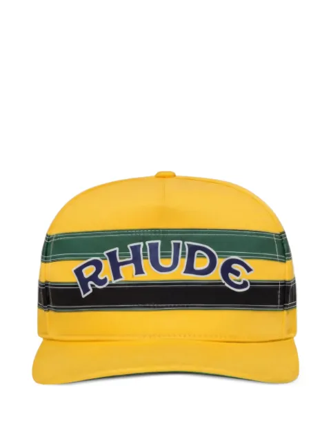 RHUDE logo-lettering baseball cap Yellow RHDTCHAT1MSM