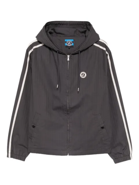 SPORT b. by agnès b. logo-embroidered jacket Grey DC81QUB4