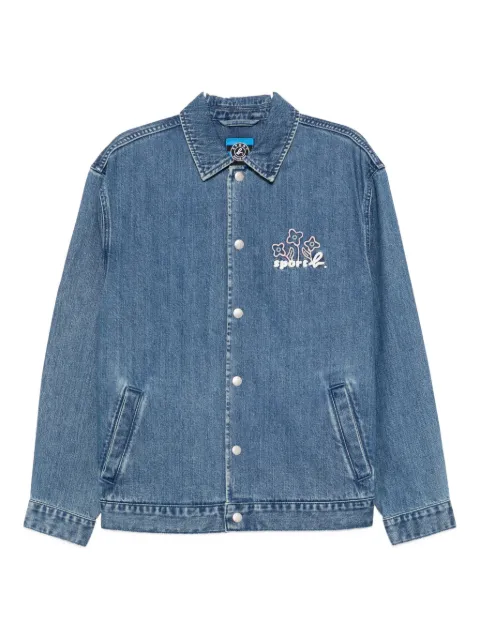SPORT b. by agnès b. logo-embroidered jacket Blue DC83QUB7