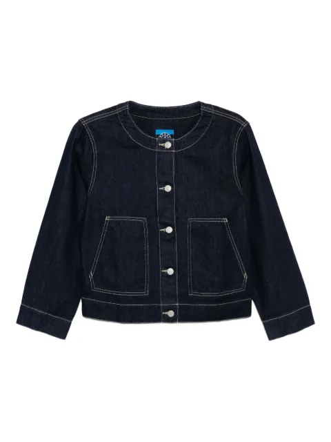 SPORT b. by agnès b. logo-patch denim jacket Blue DC89QUB7