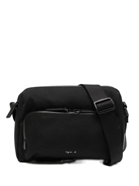 agnès b. logo-printed shoulder bag Black P821VNR6
