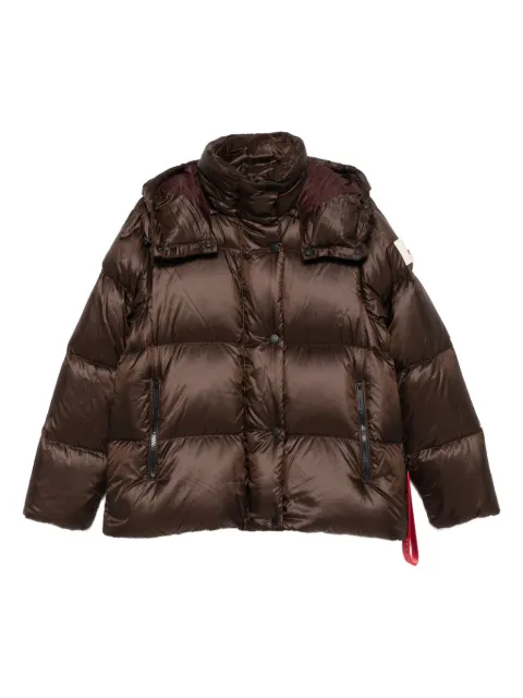 AFTER LABEL hooded puffer jacket Brown KIPNUXN051