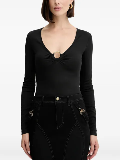 Just Cavalli v-neck top Black 79PAH638J0253