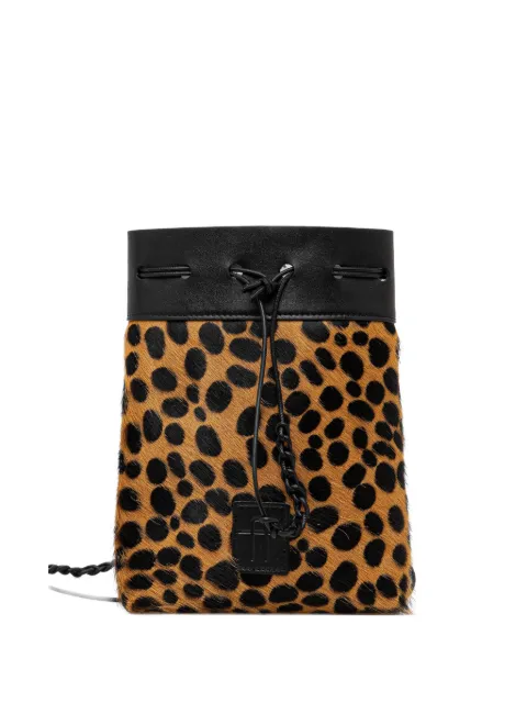 Forte Forte animal-print drawstring bucket bag Brown 14220