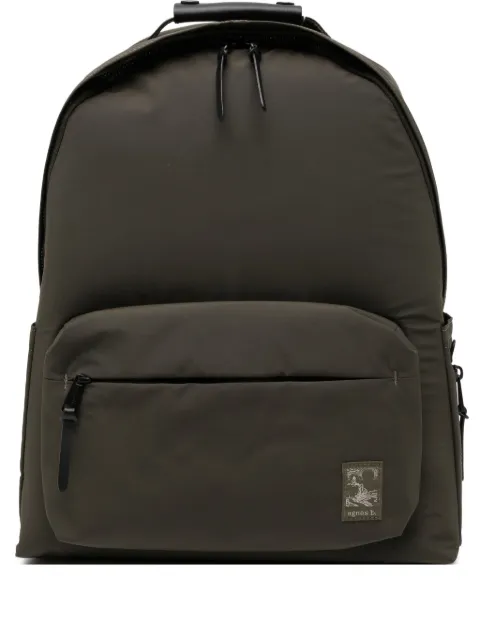agnès b. logo-patched backpack Green P798VNU4